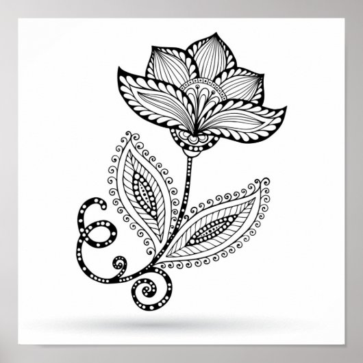 ヘナペイズリーメンディドードレス2 ポスター (正面)