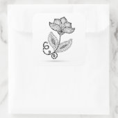 ヘナペイズリーメンディドードレス スクエアシール (バッグ)