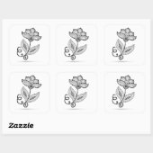 ヘナペイズリーメンディドードレス スクエアシール (シート)