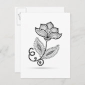 ヘナペイズリーメンディドードレス ポストカード (正面/裏面)