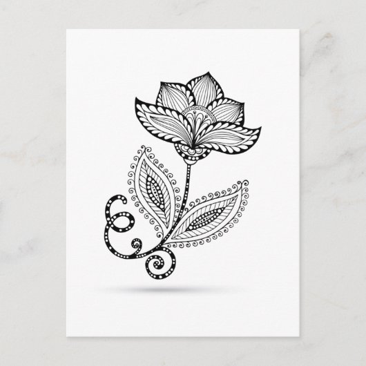 ヘナペイズリーメンディドードレス ポストカード (正面)