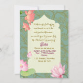 ヘナ儀式のデジタル招待状 招待状 (正面)