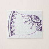 ヘナ妊娠中の腹 ジグソーパズル (横)