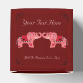 ヘナ象（赤/ピンク） フェイバーボックス (上部)