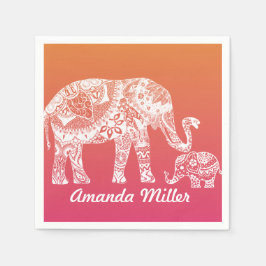 ヘナ・ゾウ スタンダードカクテルナプキン