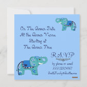 ヘナ・ゾウ（ベビーシャワー） 招待状 (裏面)