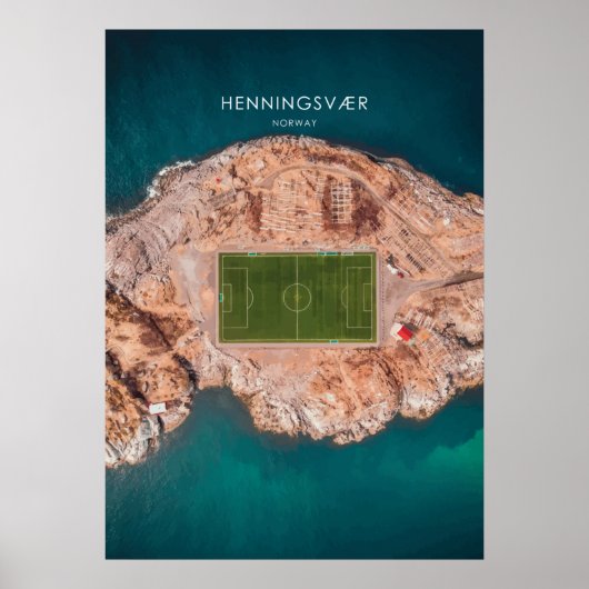 ヘニンシュバー、ノルウェー旅行イラストレーション ポスター (正面)