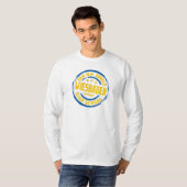 ヘネラル・H・H・アーノルド高校のブルーとゴールド Tシャツ (正面フル)