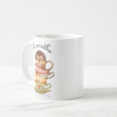 ヘパーソナライズされたッジホッグ・アンカラフルド・ティーカップズ・マグ コーヒーマグカップ (正面左)