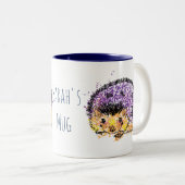 ヘパーソナライズされたッジホッグ ツートーンマグカップ (正面右)