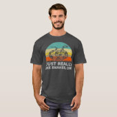 ヘビおもしろいが好き Tシャツ (正面フル)
