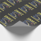 ヘビおもしろいウイスパー動物爬虫類所有者 ラッピングペーパー (角)