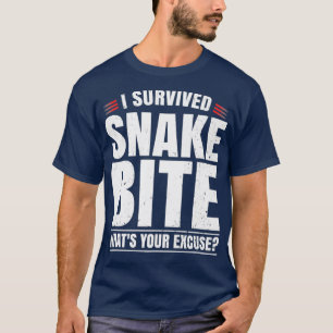 ヘビおもしろい咬傷を克服した人々が冗談好きに Tシャツ
