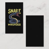 ヘビおもしろい種雄爬虫類の飼い主 名刺 (正面/裏面)