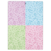 ヘビが付いているパターン クリップボード (裏面)