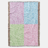 ヘビが付いているパターン スローブランケット (正面縦)