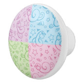 ヘビが付いているパターン セラミックノブ (右)