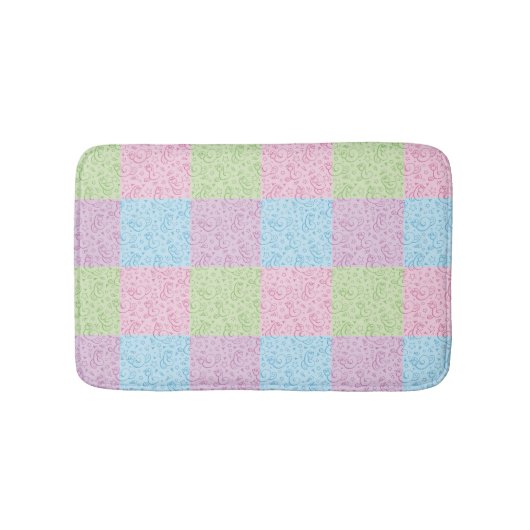 ヘビが付いているパターン バスマット (正面)