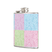 ヘビが付いているパターン フラスク (左)