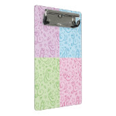 ヘビが付いているパターン ミニクリップボード (アングル)