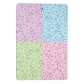 ヘビが付いているパターン ミニクリップボード (裏面)