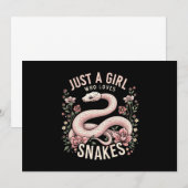 ヘビが大好きな少女 招待状 (正面/裏面)