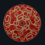 ヘビだ！ ダーツボード<br><div class="desc">ヘビの年を記念してオリジナルペンとインクスケッチから作成。書道は「蛇」を表している。蛇生まれの年の者は賢く忍耐強く魅力的て。蛇の年は2013、2001、1989、1977、1965、1953、1941、1929を含む。</div>