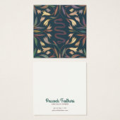 ヘビつる植物イヤリングネックレスジュエリー表示カード (正面&裏面)