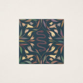 ヘビつる植物イヤリングネックレスジュエリー表示カード (正面)