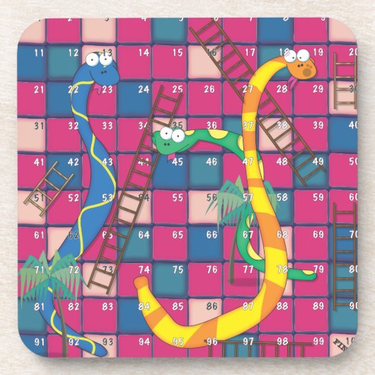 ヘビとはしご コースター (正面)