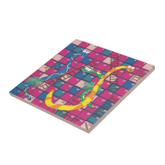 ヘビとはしご タイル (側面)