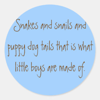 ヘビとカタツムリと子犬の尾はw... ラウンドシール