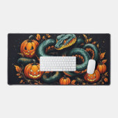 ヘビとカボチャのデスクマット デスクマット (キーボード&マウス)
