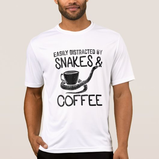 ヘビとコーヒー Tシャツ (正面)