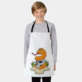 ヘビとスカル エプロン (着用した状態)