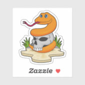 ヘビとスカル シール (シート)