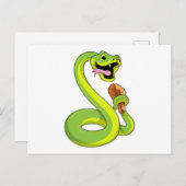 ヘビとニワトリ ポストカード (正面/裏面)