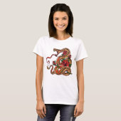 ヘビとバラ入れ Tシャツ (正面フル)