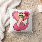 ヘビとバラ クッション (ブランケット)