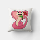 ヘビとバラ クッション (裏面)