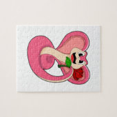 ヘビとバラ ジグソーパズル (横)