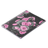 ヘビとピンクのバラ ノートブック (左側)