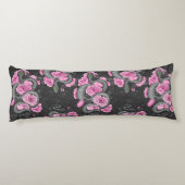 ヘビとピンクのバラ ボディピロー (裏面)