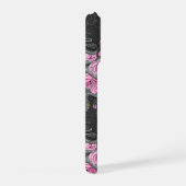 ヘビとピンクのバラ iPhoneケース (右側面)