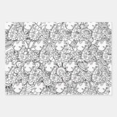 ヘビとフローラの植物色 ラッピングペーパーシート (正面3)