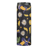 ヘビとフローラ妖精プリント タンブラー (裏面)