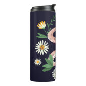 ヘビとフローラ妖精プリント タンブラー (回転左)