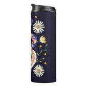 ヘビとフローラ妖精プリント タンブラー (回転右)