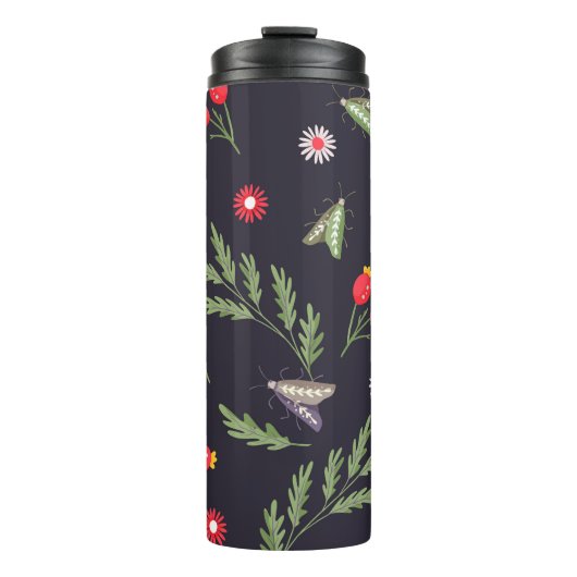 ヘビとフローラ妖精プリント タンブラー (正面)