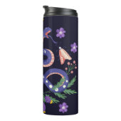 ヘビとフローラ妖精プリント タンブラー (回転右)